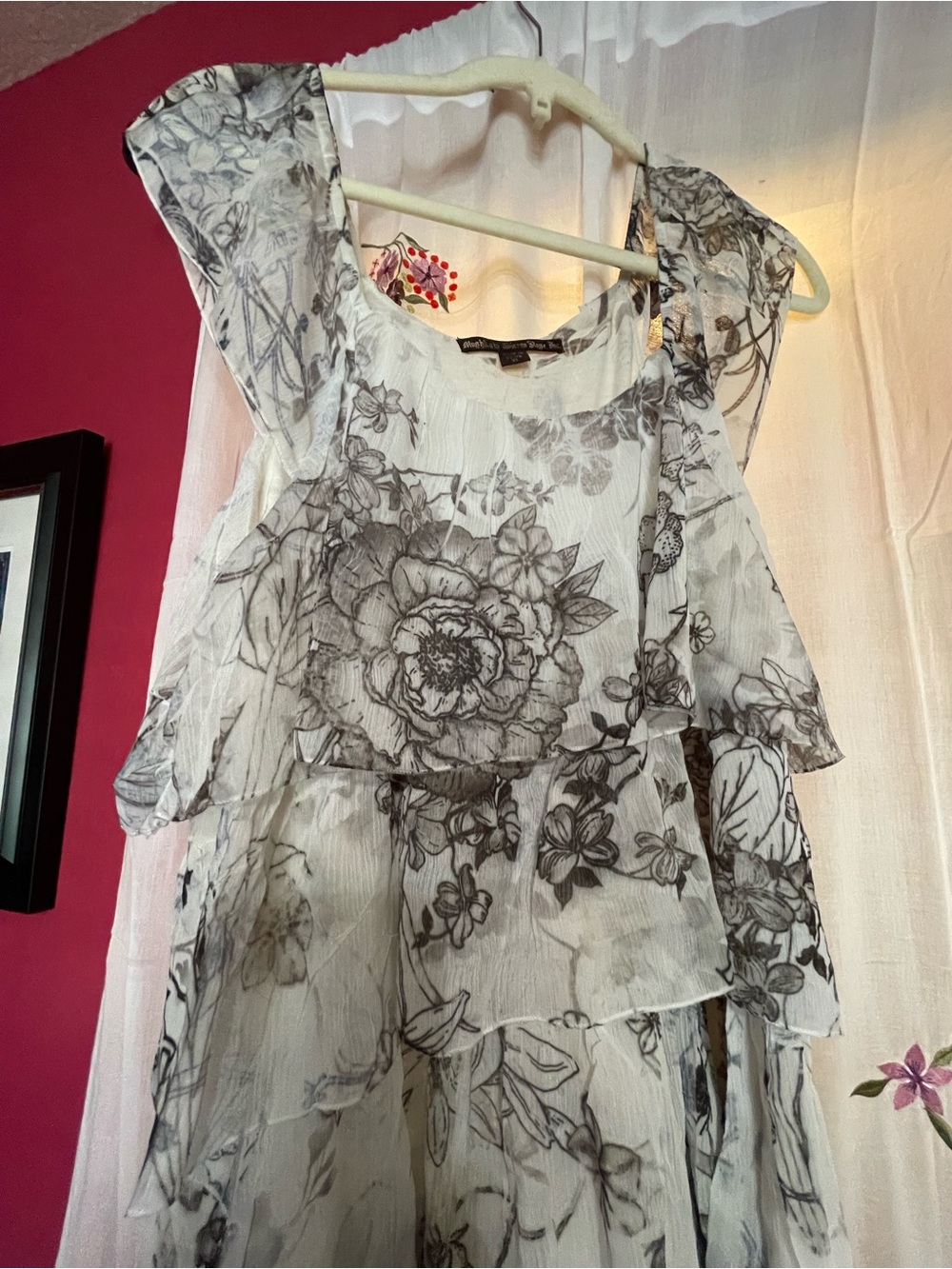 Sienna Rose Elegant Black and White Blouse.